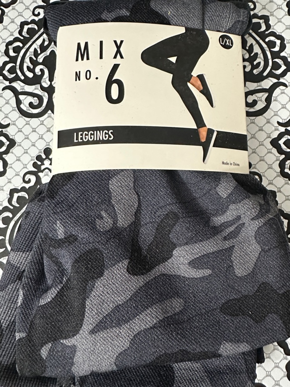 Mix No. 6 Black & Gray Camo Leggings